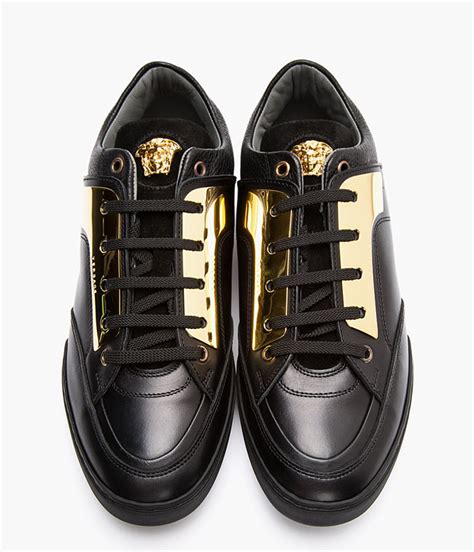 versace shoes men black and gold|versace shoes price in rands.